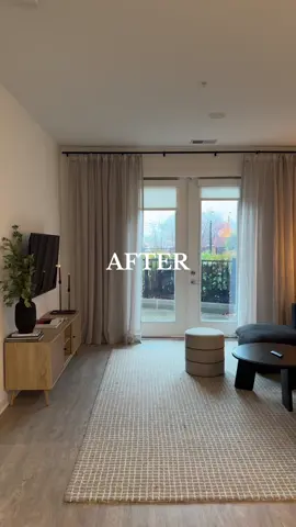 Living Room tranformation with amazon curtains - wider, lightweight curtains can make a room feel so much lighter! #amazonfavorites #curtains #interirdesign #inspo #amazon #design