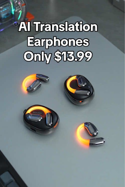 AI Translation Earphones,Can solve the language communication problem with overseas customers very well,Also with ambient light,Looks really cool, Limited time sale,It will be over soon. #tiktokmademebuylt #goussve #ERAZERXF31 #translationearbuds #treasurefinds #earbuds #headphones#tiktokshopblackfriday #giftideas #giftideas 