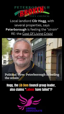 #CllrChristianHogg #PeterboroughCC #BoroLibDems #FibDems #Peterborough #PboroShittyCouncil #PCCfinancialCrisis 