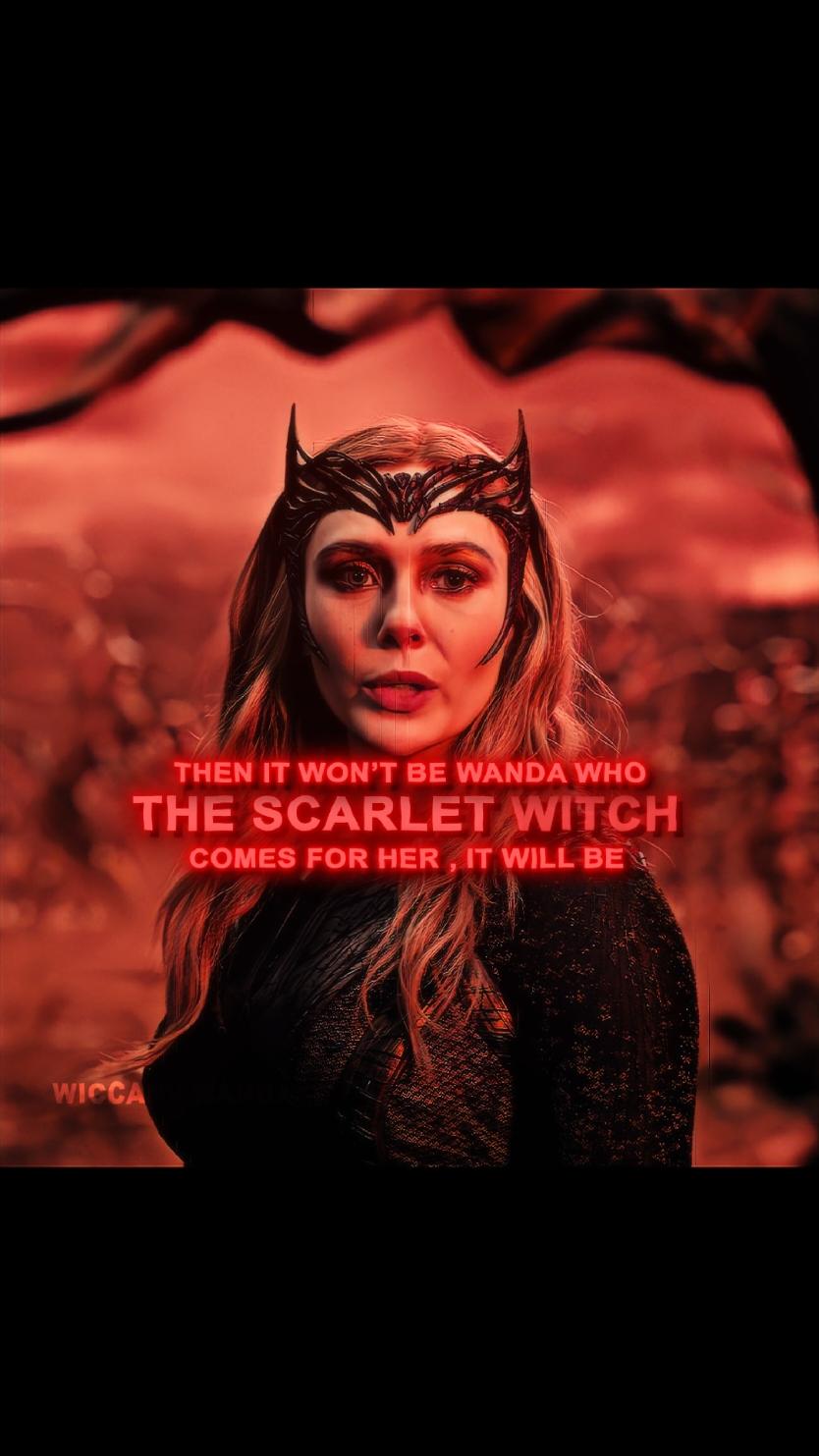 THE SCARLET WITCH//She's meant to destroy it all. #scarletwitch #wandamaximoff #elizabetholsen #Marvel 