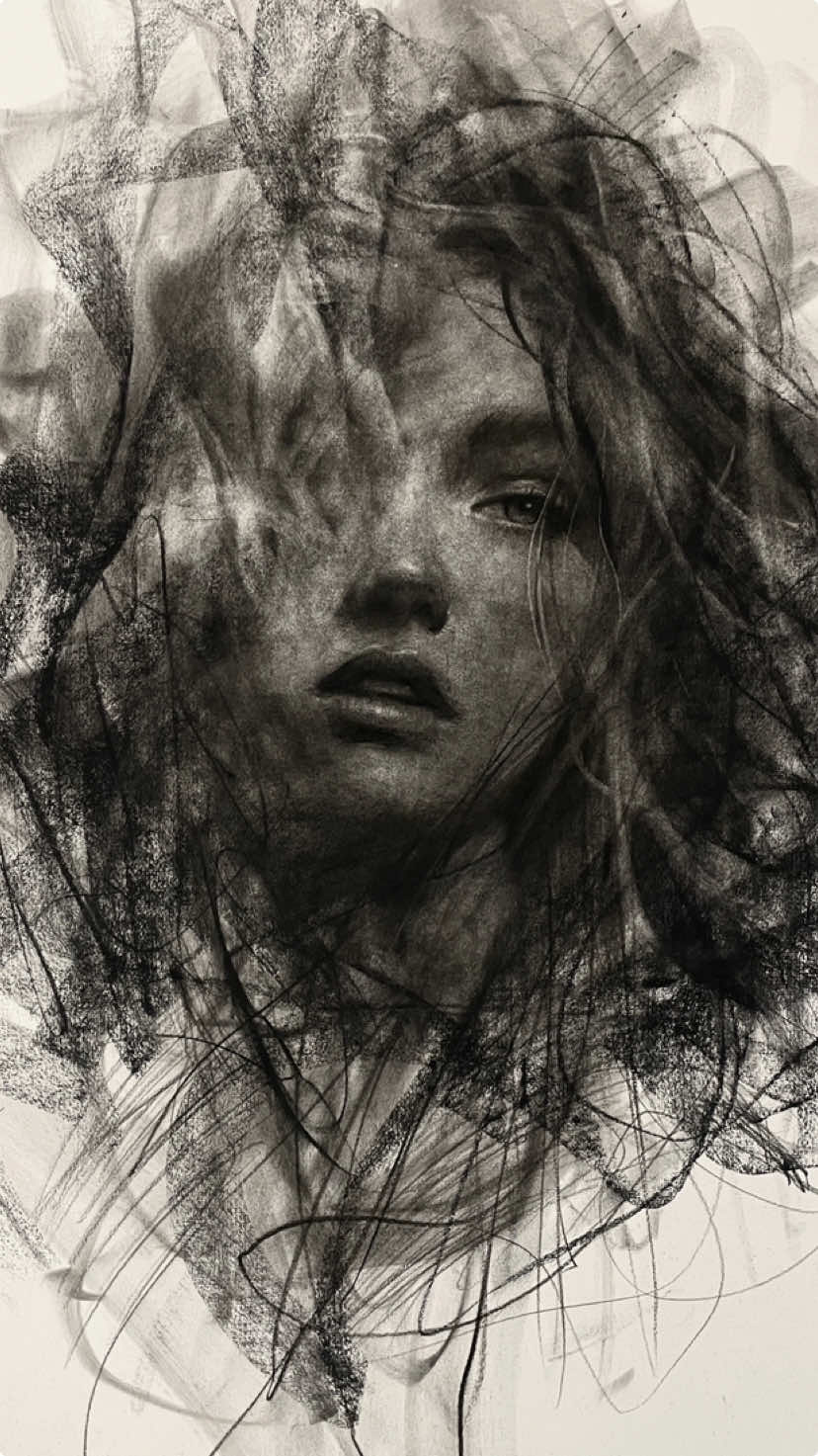 My Blazing Soul portrays a girls face rising from flames, serene yet fierce, capturing a soul transformed by fire. Part of the Veil of Mortality collection, it explores resilience through destruction and the untamed beauty of rebirth.