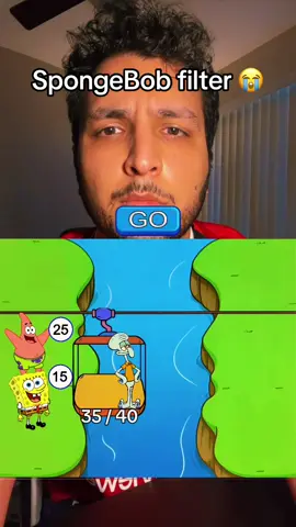 SpongeBob filter makes no sense 😭 #spongebob #filter #game #filterchallenge 