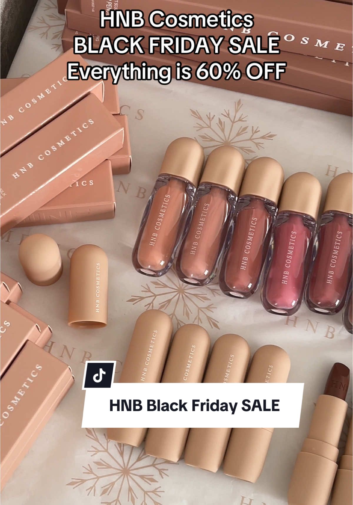 @HNB Cosmetics NEW Lip Collection is LIVE and everything’s 60% OFF!! Don’t walk run!!! 💗 #blackfridaysale #hnbcosmetics #tiktokmademebuyit #lipstick 