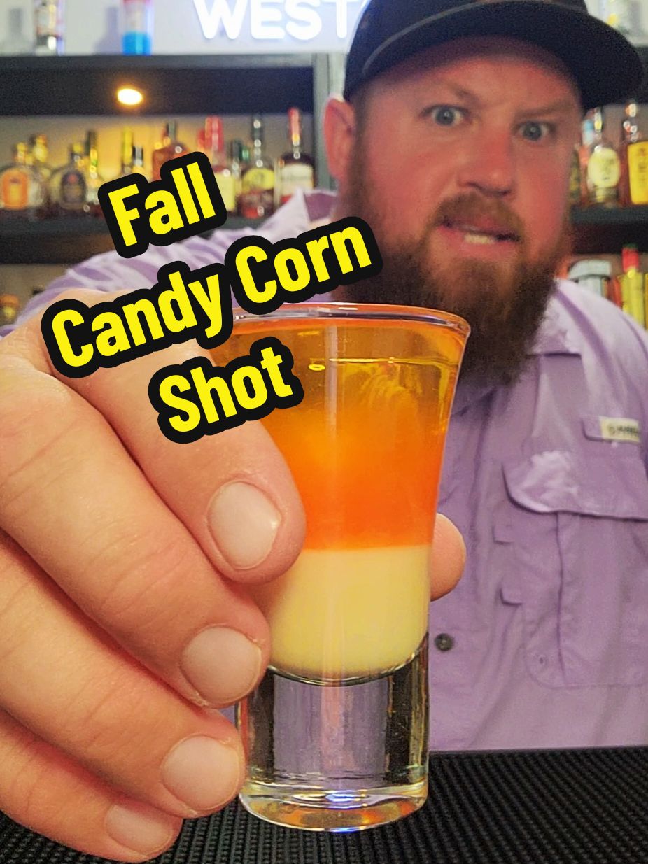 The fall candy corn shot! #falldrink #falldrinks #festive #auvodka #auvodka_au #pineapple #wildwildweston #illbethejudgeofthat #alcohol #drink #drinks #shot #shots #mixeddrinks #mixeddrink #cocktails #cocktail #fyp #fypage @Au Vodka 