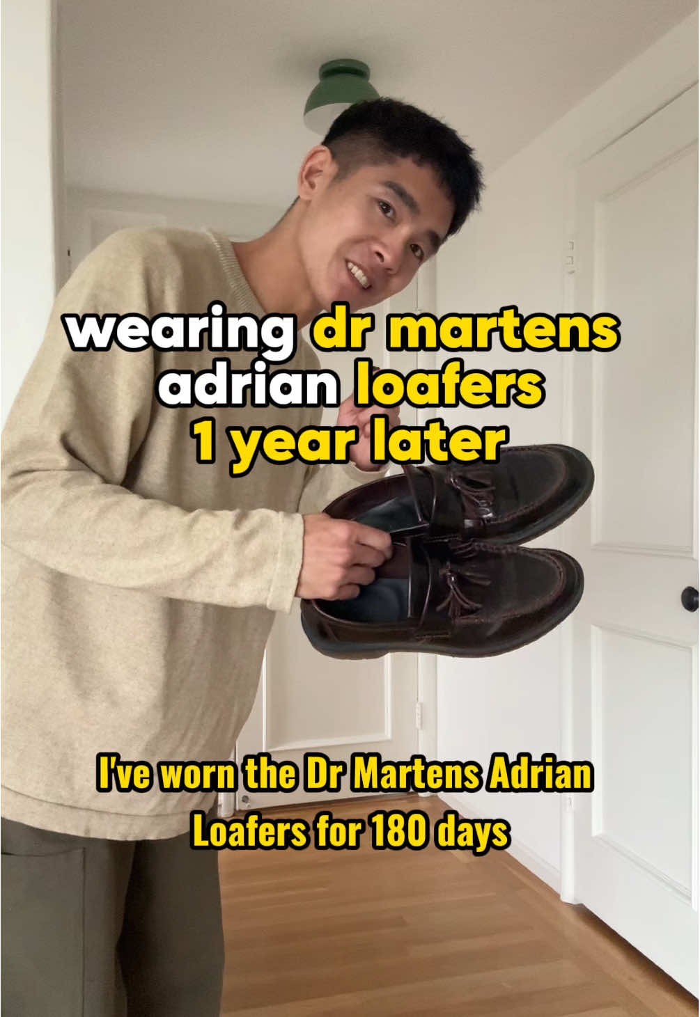 1 year of wearing the dr martens adrian loafers, are they still good? #shoestyle #mensfashion #outfitinspo #loafers #outfitideas docs