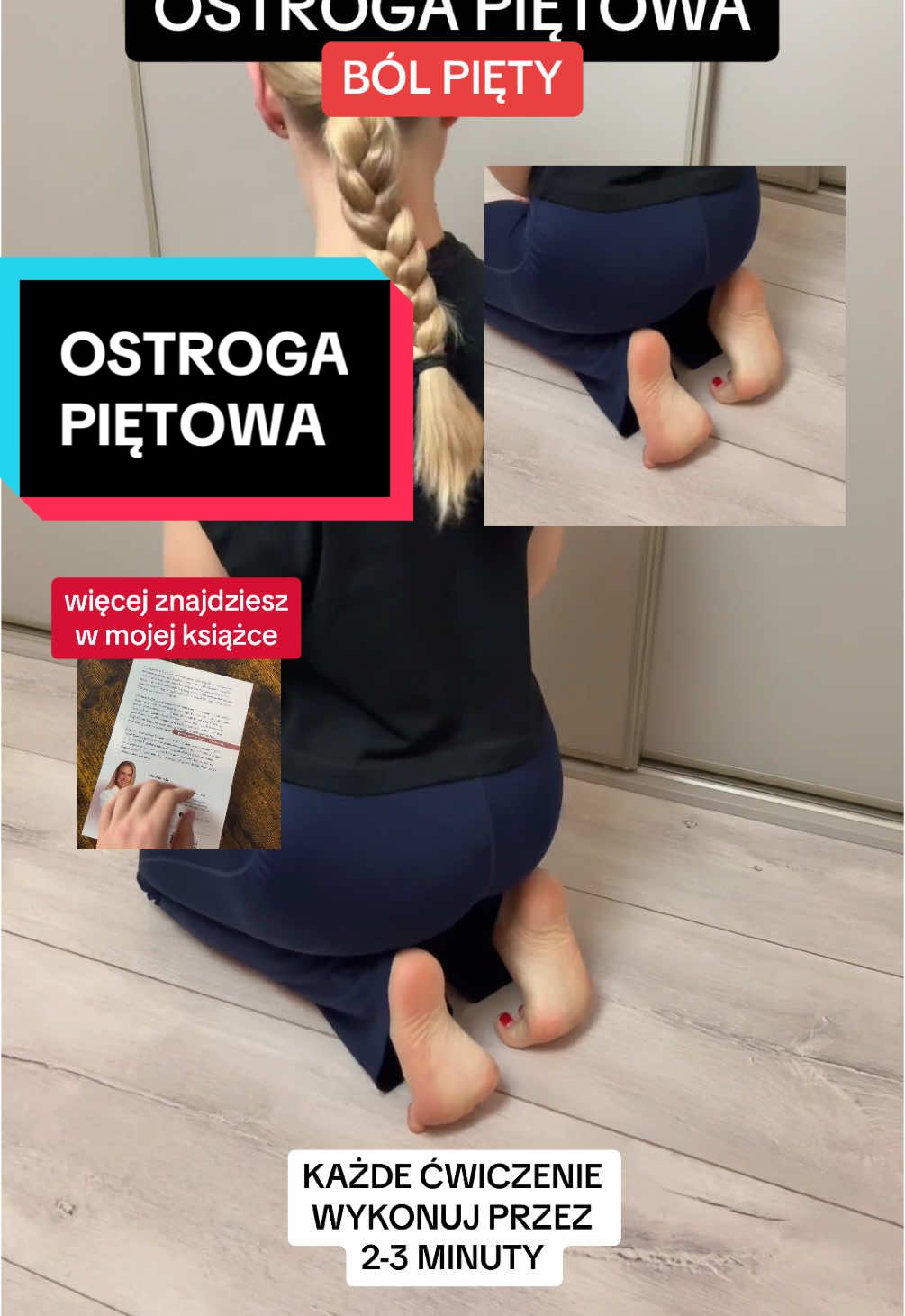 @Julia Żurawska  Ostroga piętowa? Ból pięty? Spróbuj tych ćwiczeń! Podstawowym objawem ostrogi piętowej jest kłujący, palący, ostry, tępy ból. Zazwyczaj jest on zlokalizowany w części dolno-przyśrodkowej pięty.   Więcej porad znajdziesz w mojej książce, pt.: Encyklopedia zdrowych stóp. Tego nie powie ci lekarz a powinien...” Ps. Żadna internetowa porada nigdy nie zastąpi ci wizyty u specjalisty. #ostrogapietowa #bolpiety #ostroga #cwiczenia #terapia #fizjoterapia #rehabilitacja  