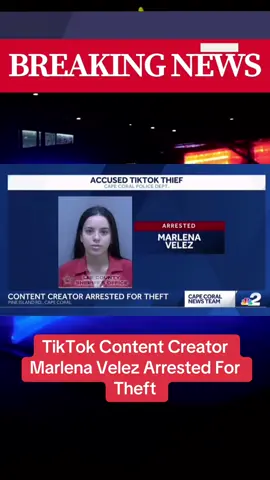 TikTok Content Creator Marlena Velez Arrested For Theft at Target #breakingnews #copsoftiktok #copsontiktok #marlenavelez #targettheft #fyppp 