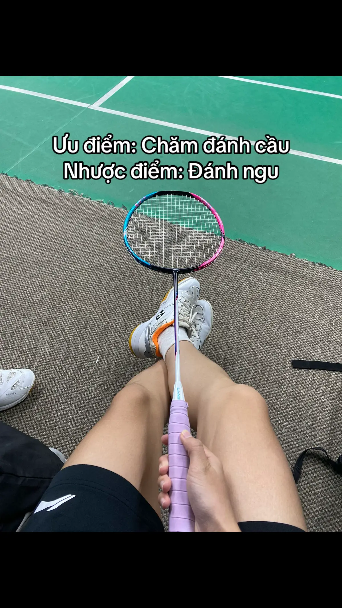 Có đi đánh đều nhưng lên tay không đáng kể #miheecaulong #mihee #badminton 