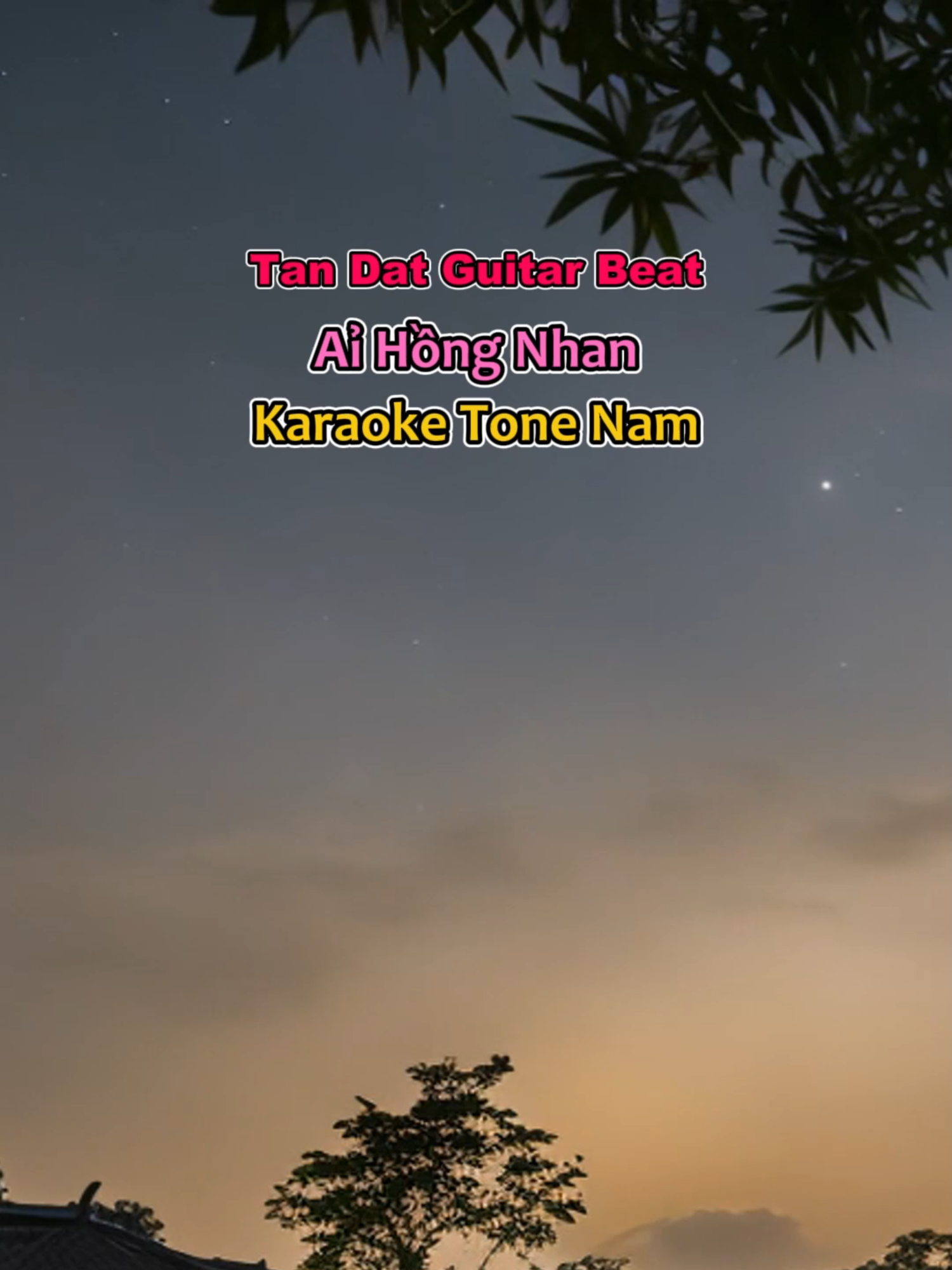 (Karaoke Tone Nam) Ải Hồng Nhan - Cần Vinh x Lee Ken | Tan Dat Guitar Beat #karaoke #aihongnhan #aihongnhanremix #aihongnhankaraoke #tandatguitarbeat #giomayvatngangthanchangmotkiepphieubac