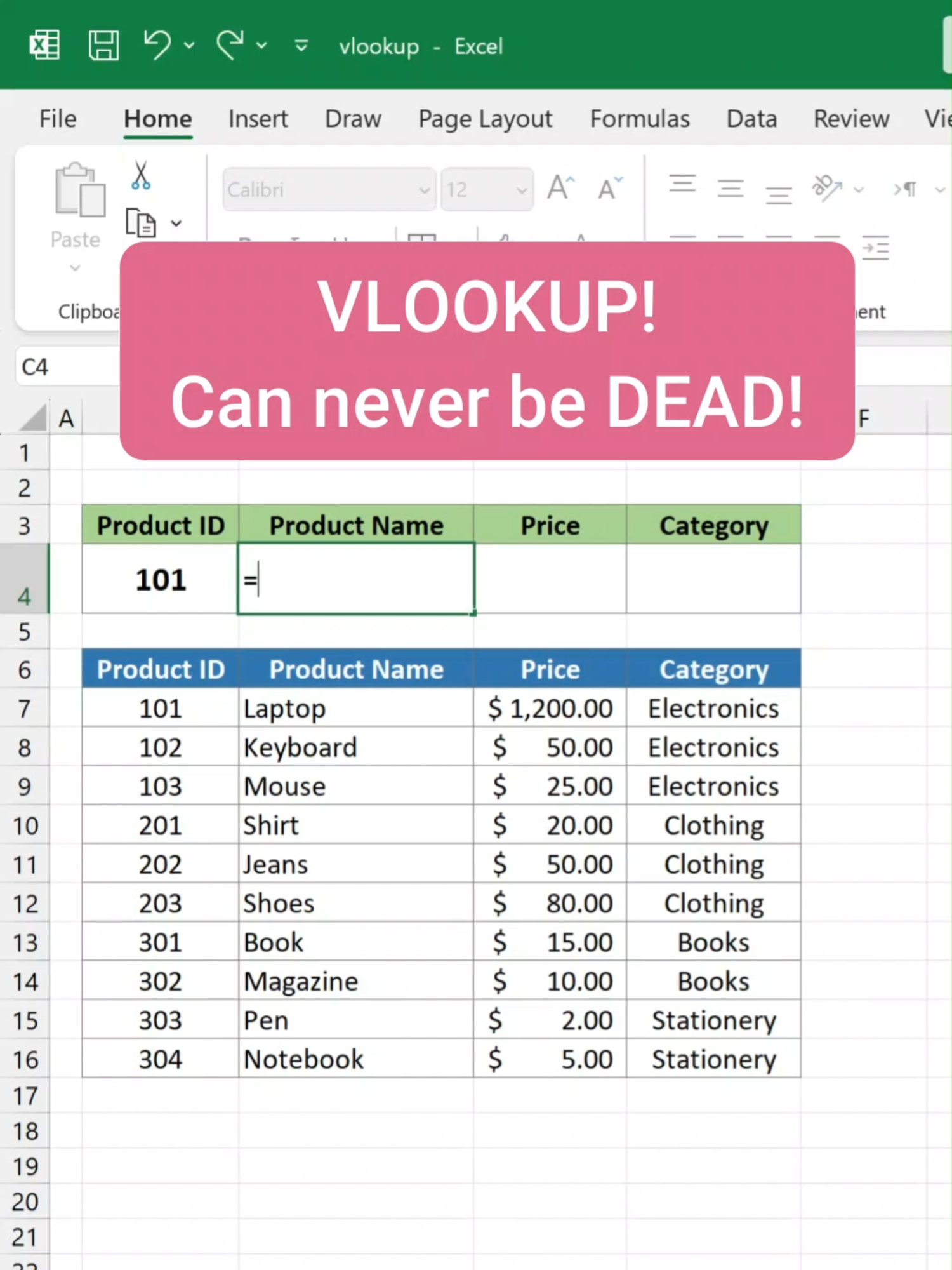 VLOOKUP can be be dead - use to extract multiple columns #excel #excrltips #exceltutorial #excelstacks #learnexcelontiktok #excelhelp #productivityhacks #spreadsheet #microsoftexceltutorial #fyp #fypage #fypppppppppppppp