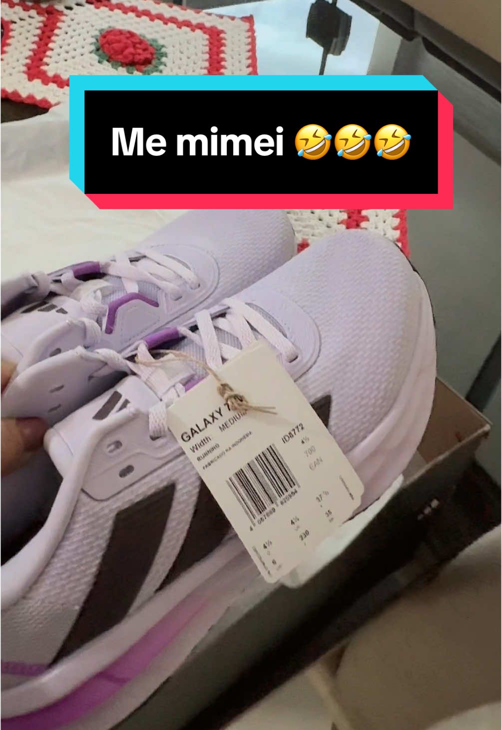 Me mimei 🤣🤣🤣 #comprinhas #memimei #tenis #adidas #corrida #amo #recebidos #explore #foryoupage❤️❤️ #fyp 