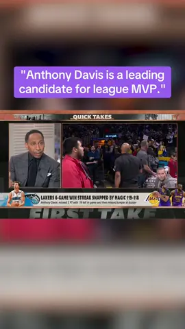 #stephenasmith says #AD is having an MVP-caliber season so far 😤 #NBA #MVP #Lakers #AnthonyDavis