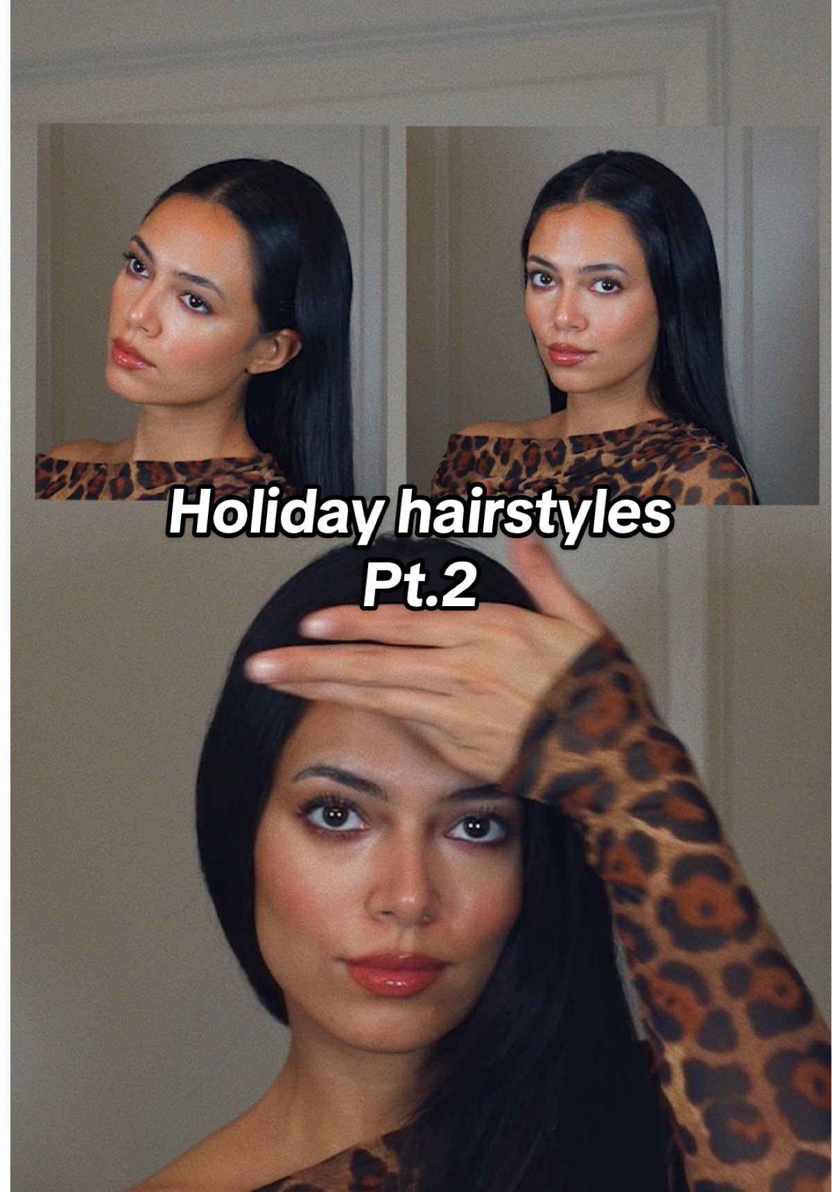 Part 2 of the Holiday Hair Series 🎁✨Greasy, shapeless hair? Try these 2 EASY hairstyles💁🏻‍♀️ Option one keeps it sleek and out of your face, while option 2 is ideal for covering your ears while still looking chic! #creatorsearchinsights #hairtok #hairtutorial #hairstyles #holidayhairstyles #easyhairstyles 