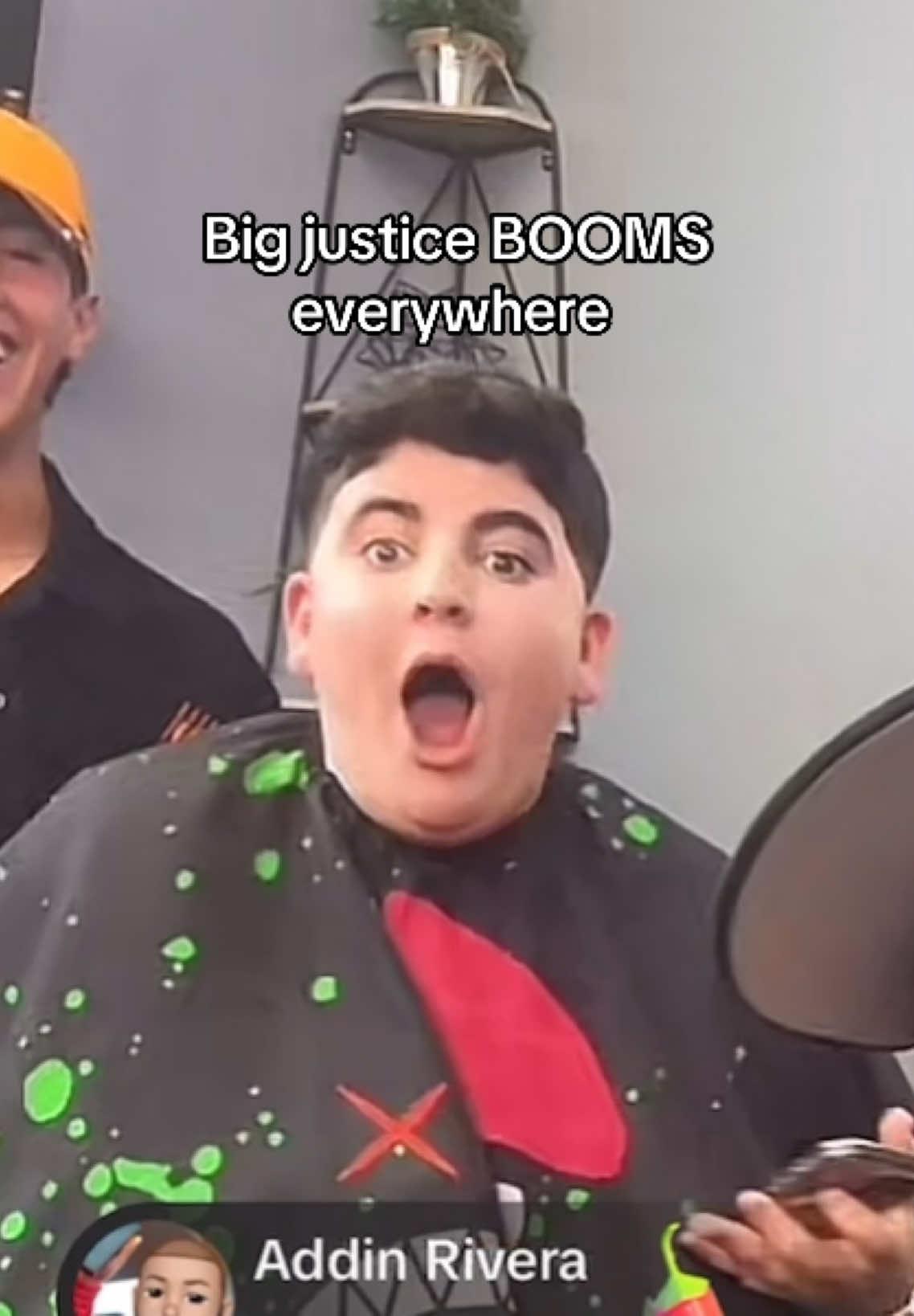 Big justice booms after getting a donation #bigjustice #aj #costcoguys #fyp #fu 