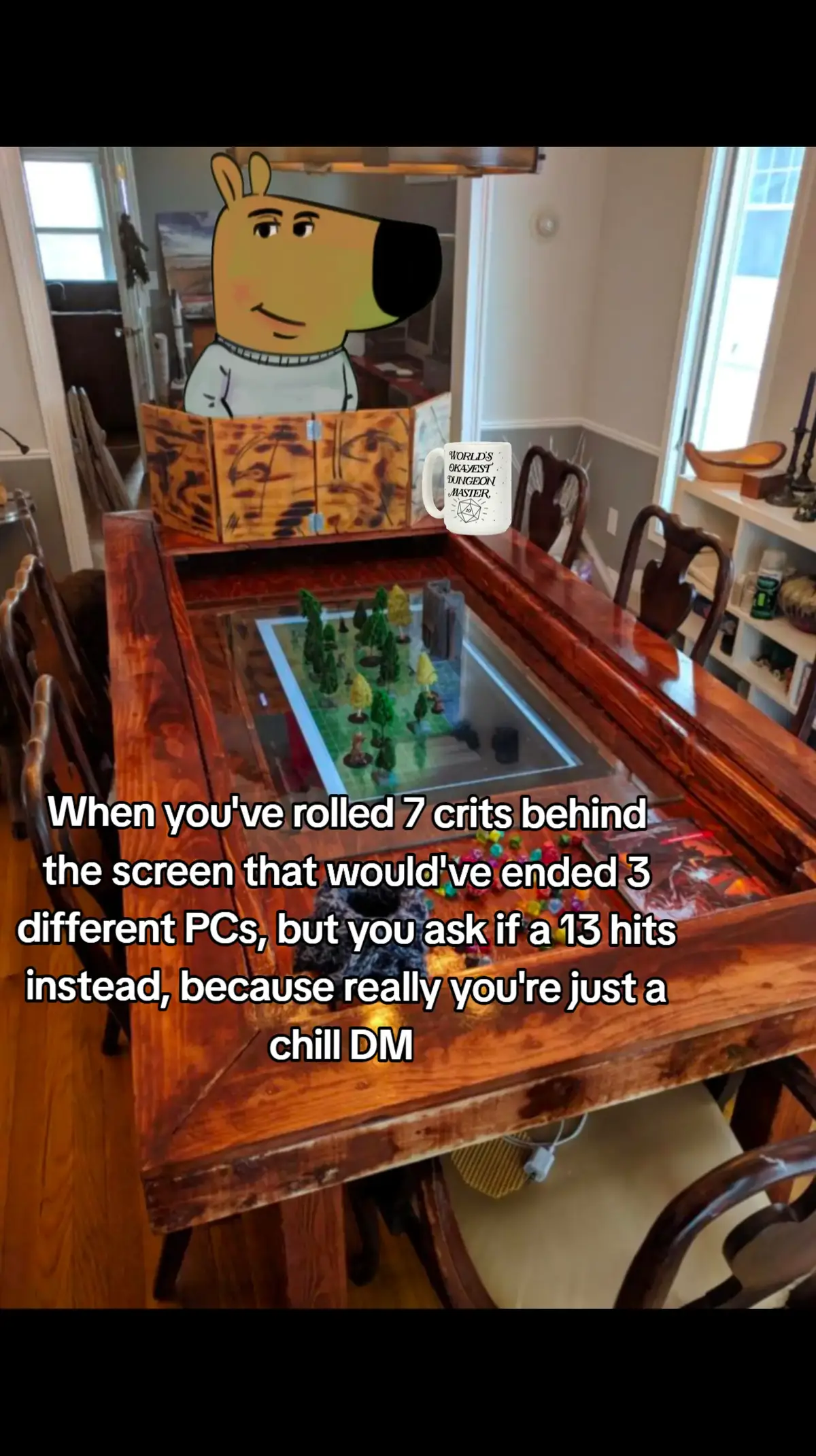 I just want my players to have fun, what can I say? #chillguy #chillguymeme #dnd #dnd5e #dungeonsanddragons #dungeonmaster #dm #dndmeme 