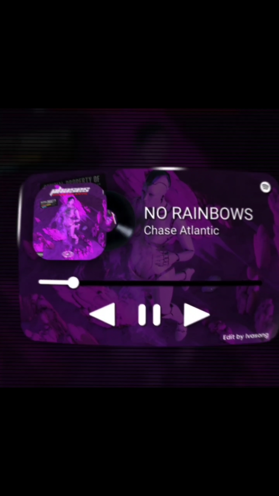 NO RAINBOWS - Chase Atlantic  #chaseatlantic #lyric #typography #musica #lvasong 