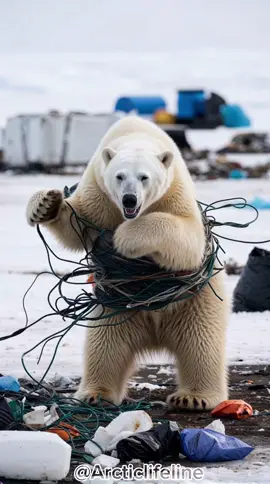 polar Bear Trangled In wires And Debris A Heart warming Arctic rescue #climateaction #animallovers  #polarbear #polarbearrescue #arcticwildlife #animalrescue  #protectnature  #arcticheroes #savethearctic #savepolarbears #rescueteam #animalrescue #saveanimals #polarbearcub #naturelovers #animallovers 