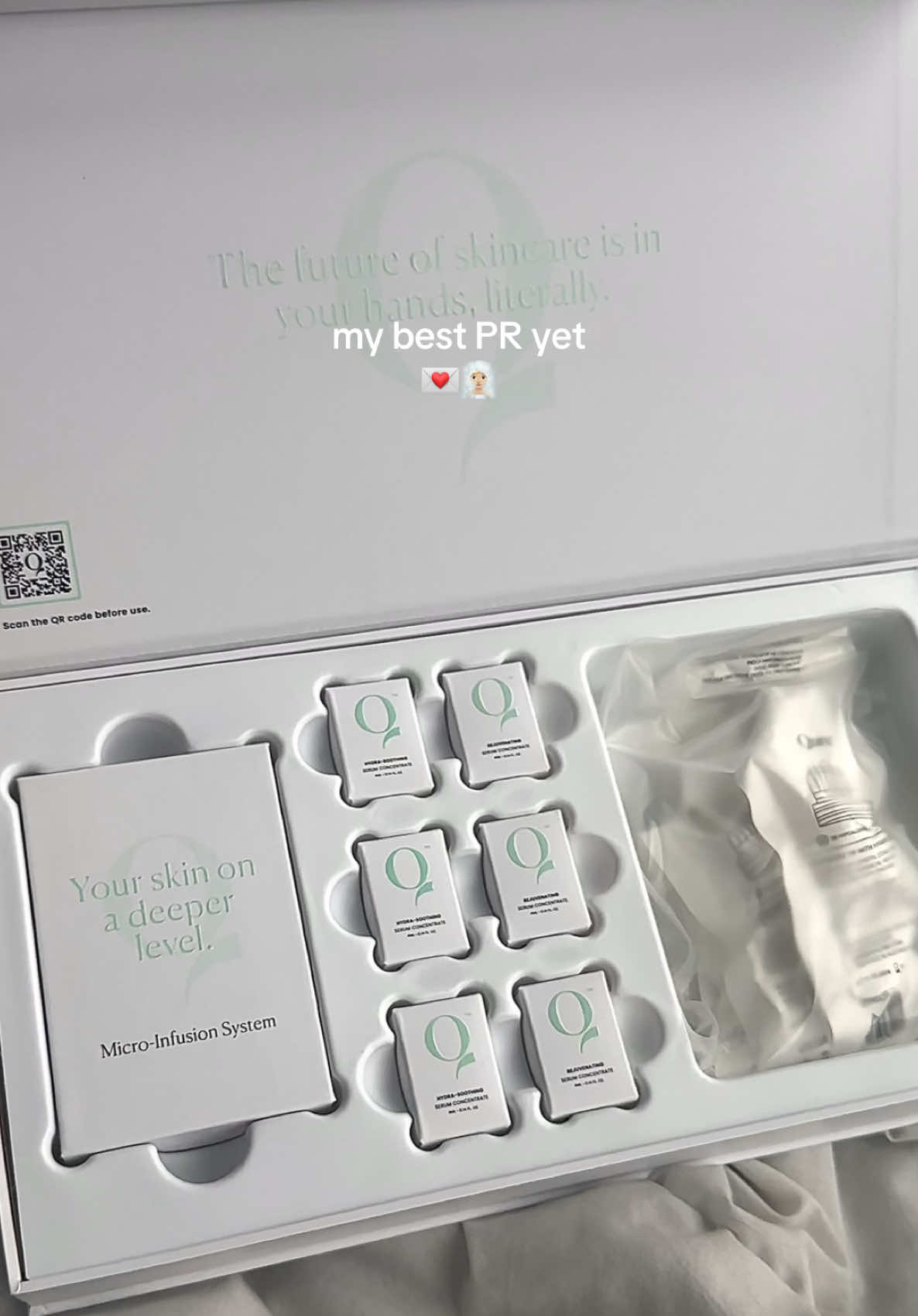 i applied for this n completely forgot but im so incredibly excited n ready to elevate my skincare! i cannot wait to see how this transforms my skin! @Qure™ Skincare  #pr #prunboxing #qureskincare #microneedling 