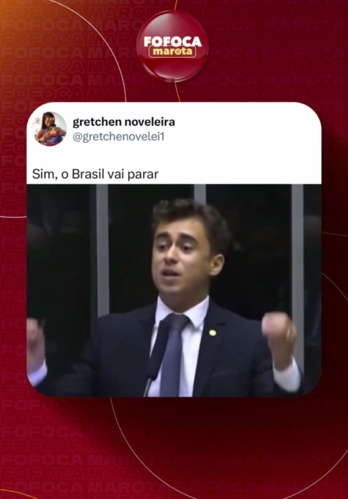 🚨O deputado Nikolas Ferreira afirmou que o “Brasil vai parar” se o ex-presidente Jair Bolsonaro for preso. #fofocamarota #fy #bolsonaro #nikolasferreira 