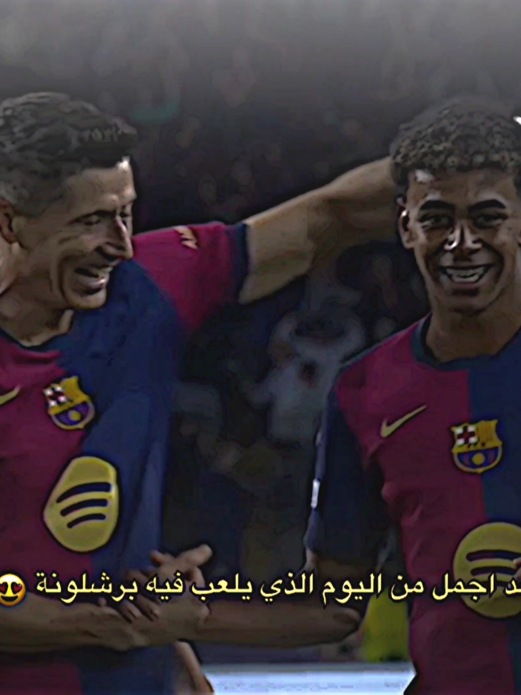 لايوجد اجمل من اليوم الذي يلعب فيه برشلونة😍🔥.#تيم_بـيـدري⚜️ 