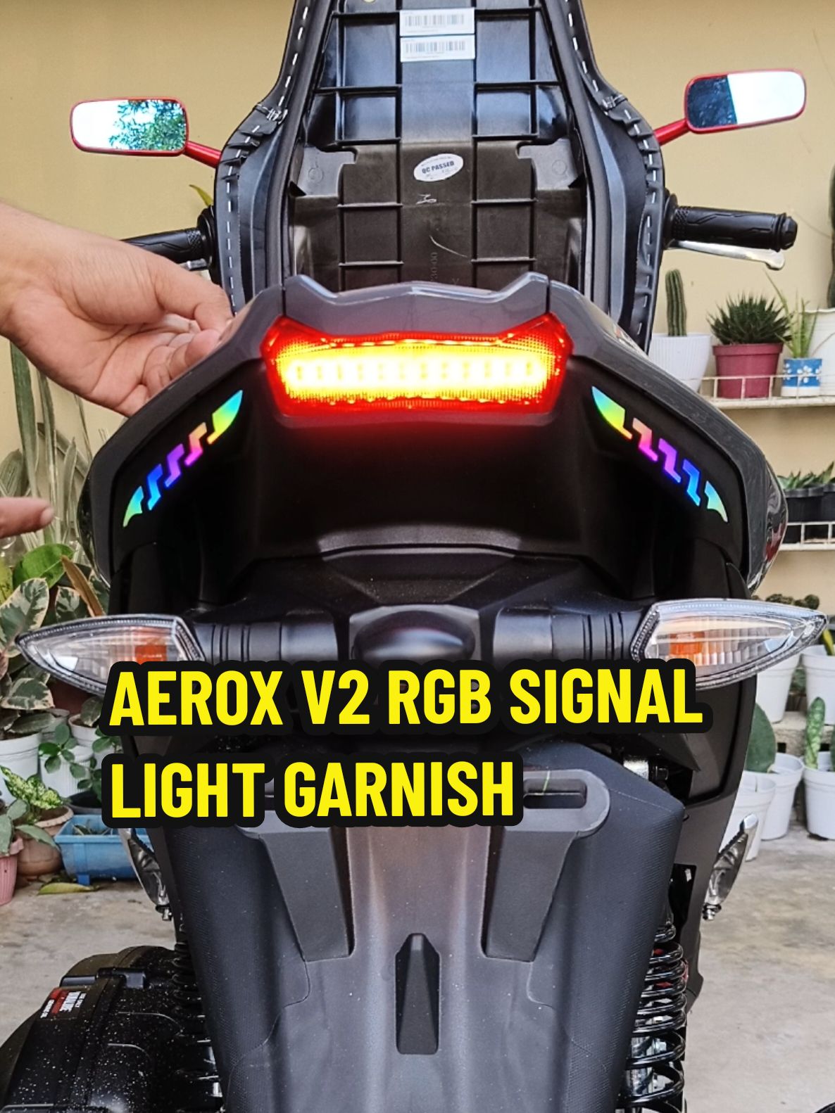 AEROX V2 RGB SIGNAL LIGHT GARNISH 19 MODES #aeroxv2 #aeroxdownsize #aeroxconnected #aeroxmodifikasi #aerox155 #aerox #embmotovlogg 