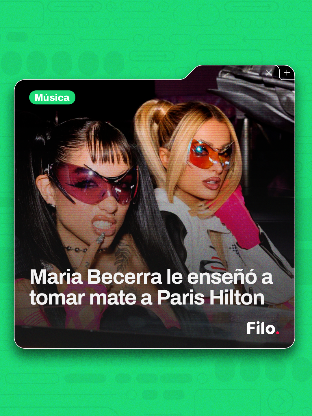 🔥 ¡Maria Becerra llevando #Argentina a todas partes! 👑🌟 @parishilton y @mariabecerra_22 anunciaron que este sábado se estrena el video oficial de su canción #WithoutLove.  🇦🇷 “La nena de Argentina” compartió un divertido momento en el detrás de escena de las grabaciones donde se puede ver como le enseña a #Paris qué es un mate.  🗣 