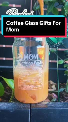 THE PERFECT GIFT FOR ANY MOM - Coffee Glass Gifts For Mom #giftformom #giftformoms #giftformommy #glasscup #glasscups #tiktokshopblackfriday #tiktokshopcybermonday 