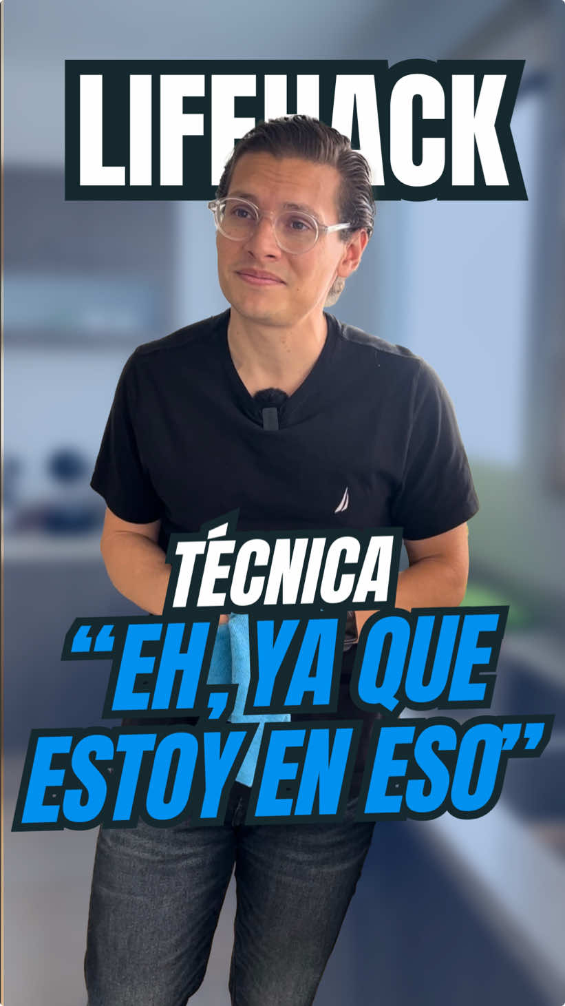 ¿Qué truco usas tu? … Suena a broma, pero es una variante de la “Regla de los 2 minutos” del libro Hábitos Atómicos de James Clear 👍🏽 #habitos #hábitos #dscohen #productivo #productividad #tarea #tareas 