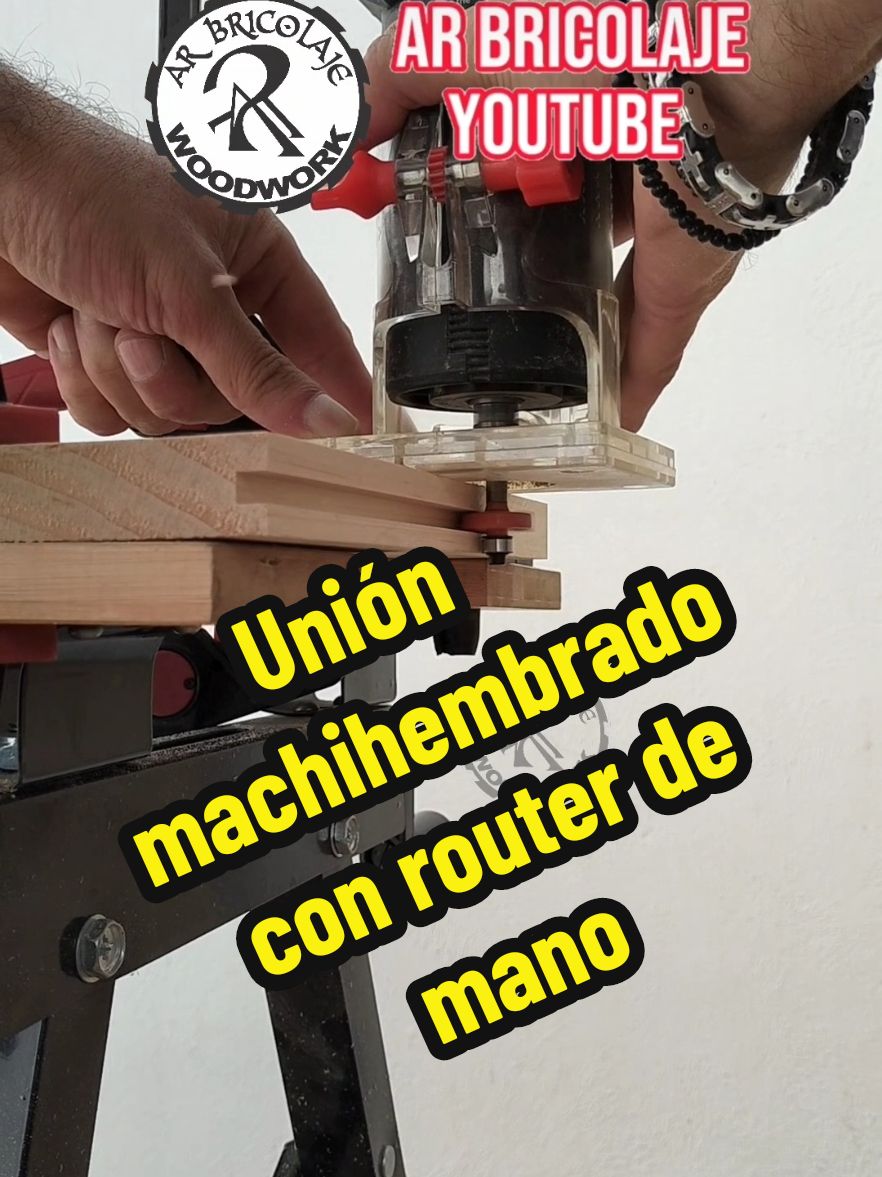 Respuesta a @khaleesiemilenka Unión de machihembrado con router de mano y broca de corte recto / AR BRICOLAJE WOODWORK 👍👍👍#arbricolajawoodwork #tips #parati 