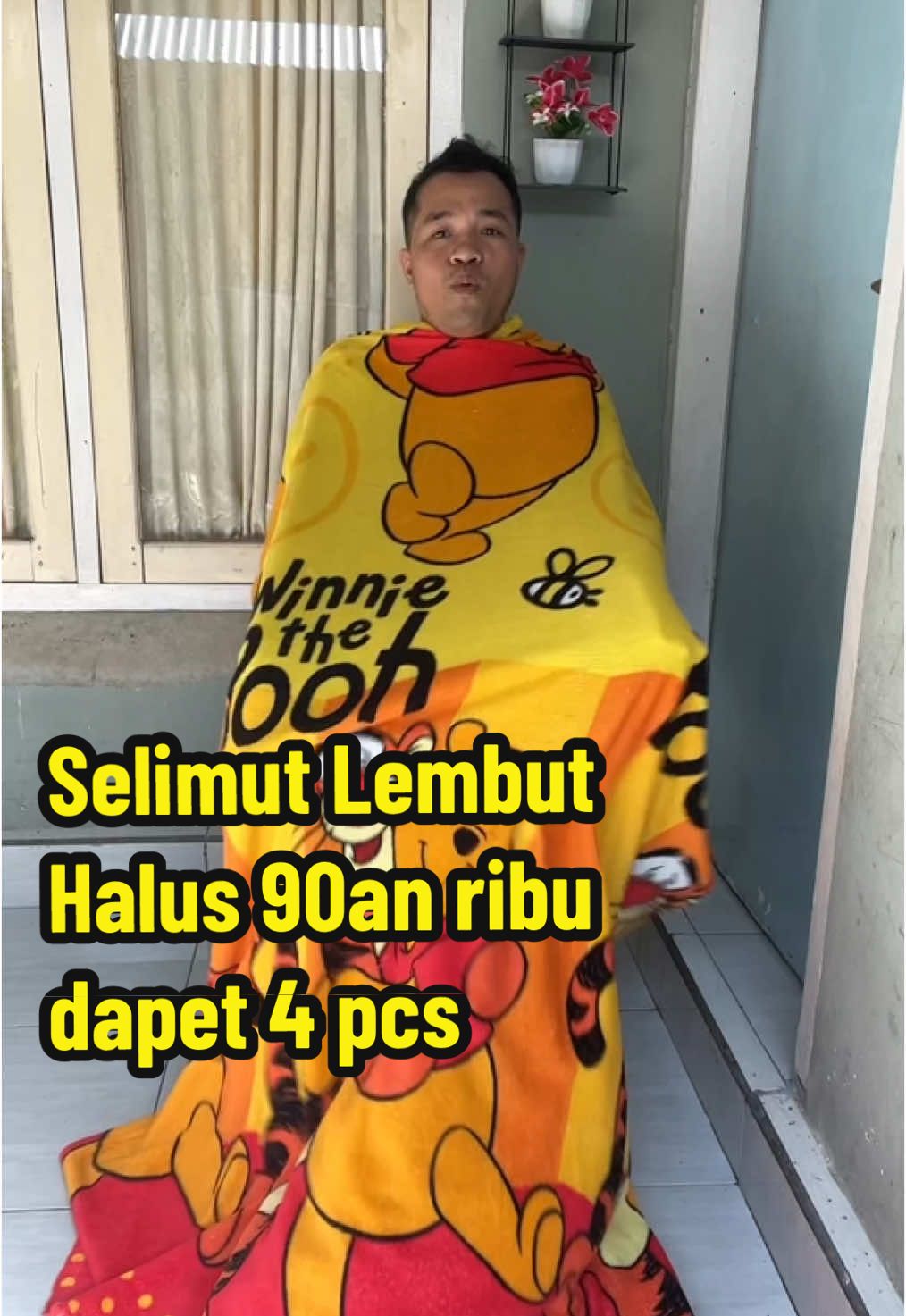 Selimut 90ribuan dapet 4 pcs. Selimut ukutan dewasa 130x180cm. #selimut #selimutmurah #selimutlembut #selimutbulu #selimutbuluhalus 