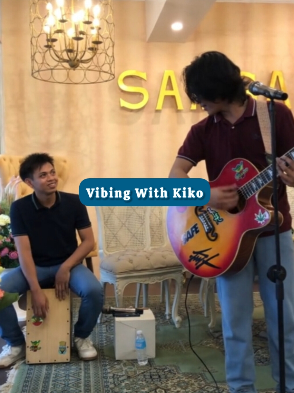 Vibing with @KiK0oo_@ at samsara palace cafè marawi city!🤍 #fyp #fypシ #fypage #kikicover #shortcover #maranaotiktokers #maranaosinger #foryourepage #tiktokviral #viralvideo #samsaracafe 