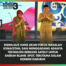 BU RISMA - GUS HANS AKAN FOKUS MASALAH KEMACETAN DAN WUJUDKAN TEKNOLOGI BERBASIS SATELIT UNTUK DAERAH BLANK SPOT #jatimresik #jatimresikresik #resikresikjawatimur #rismagushans #pilkada2024 #jawatimur #jatimmajurismagushans #rismagushansmenang #pilkadajatim2024 #pilkadajatim #KawalRismaGusHans #RismaOTWGrahadi #viral #fyp #indonesia