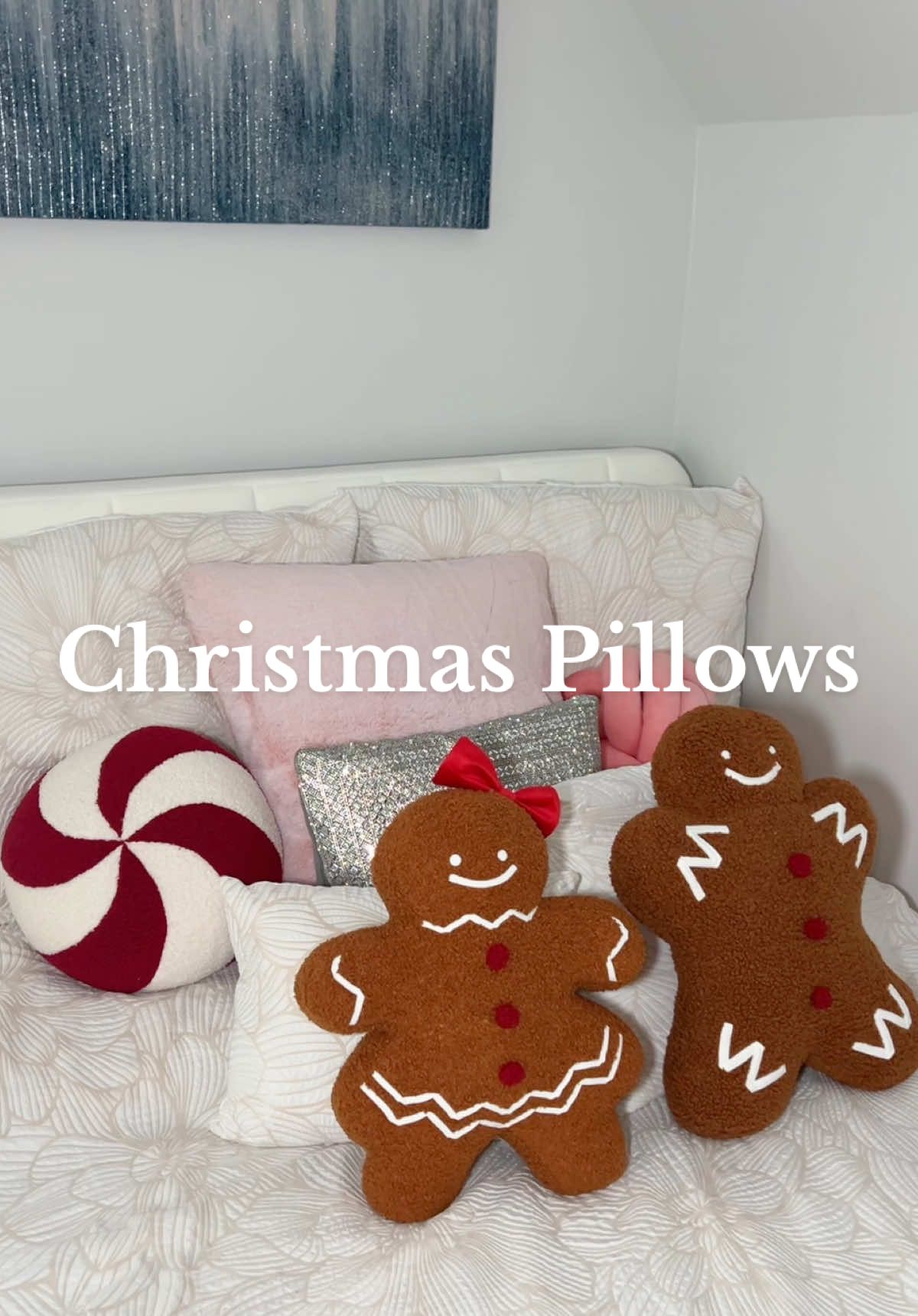 THESE PILLOWS ARE SO CUTE!!🎄❤️🤍🤎 Only $13-$17 right now!