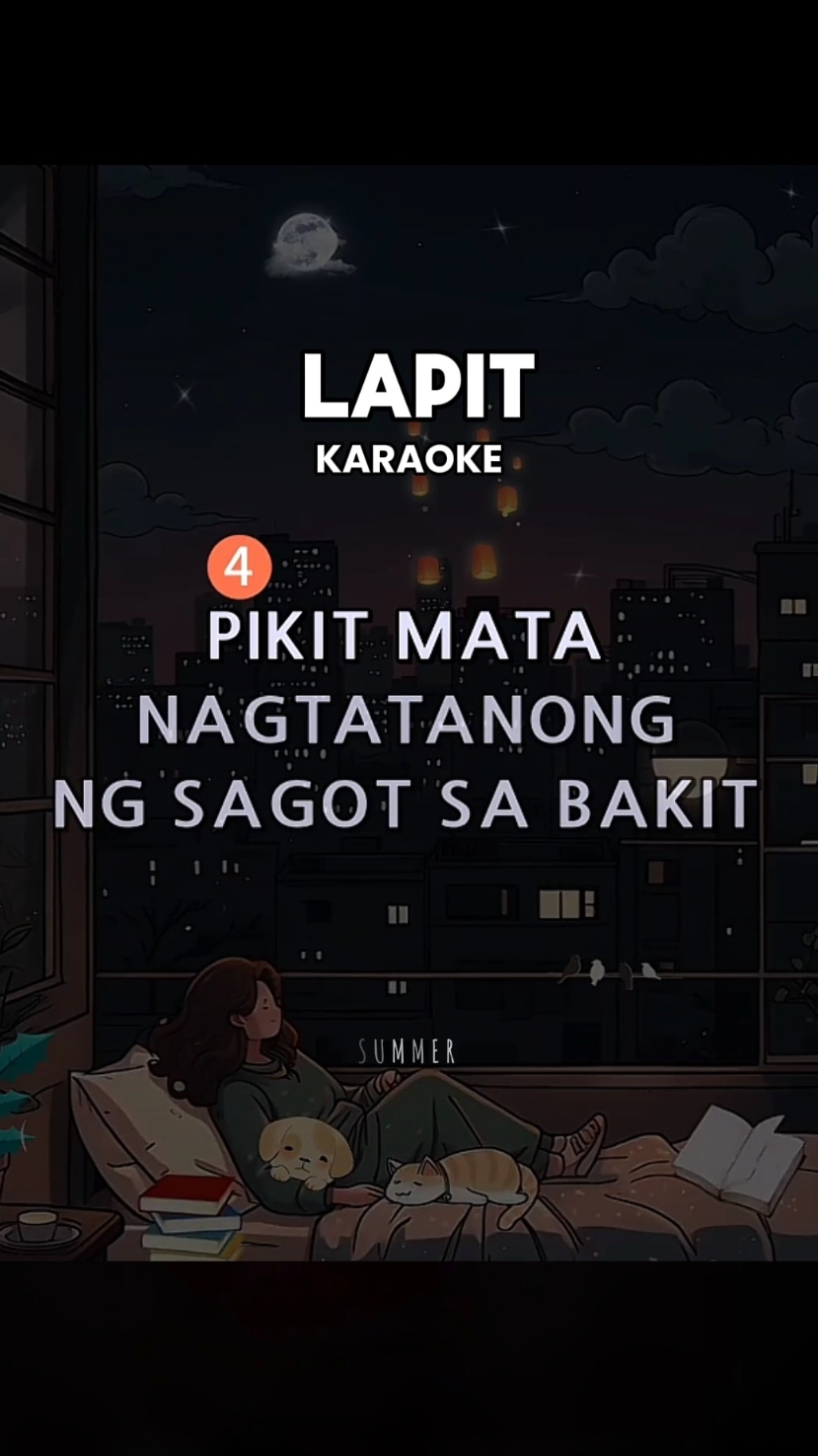 Lapit @ermmmm  Karaoke Song with Lyrics #karaoke #karaoketiktok #karaokechallenge #duet #kantahan #lyrics #videoke #foryou #pinoytiktok 