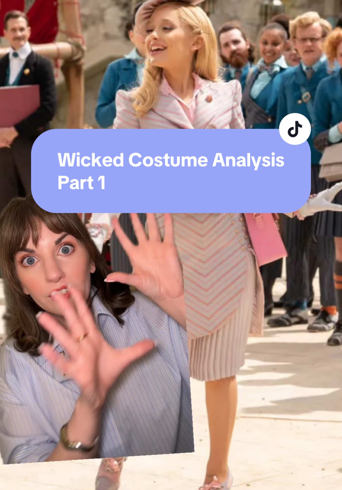 Let’s over analyze the Wicked costumes & talk STRIPES 💖💚 #wicked #wickedmovie #wickedthemusical 