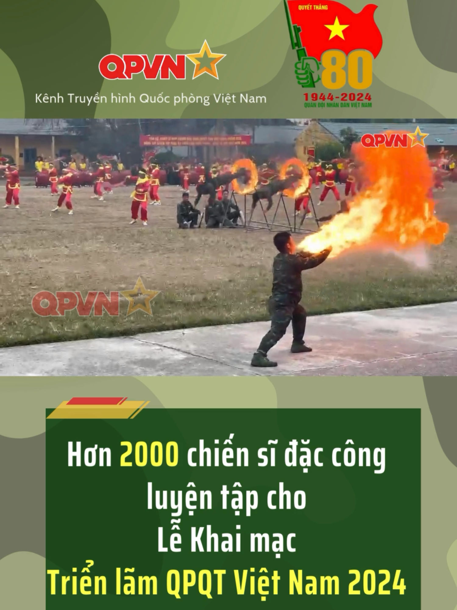 Hơn 2000 chiến sĩ đặc công luyện tập cho Lễ Khai mạc Triển lãm Quốc phòng Quốc tế Việt Nam năm 2024 ##camerachiensi #quocphongvietnam #qpvn #quandoinhandanvietnam #quandoinhandan #trienlam