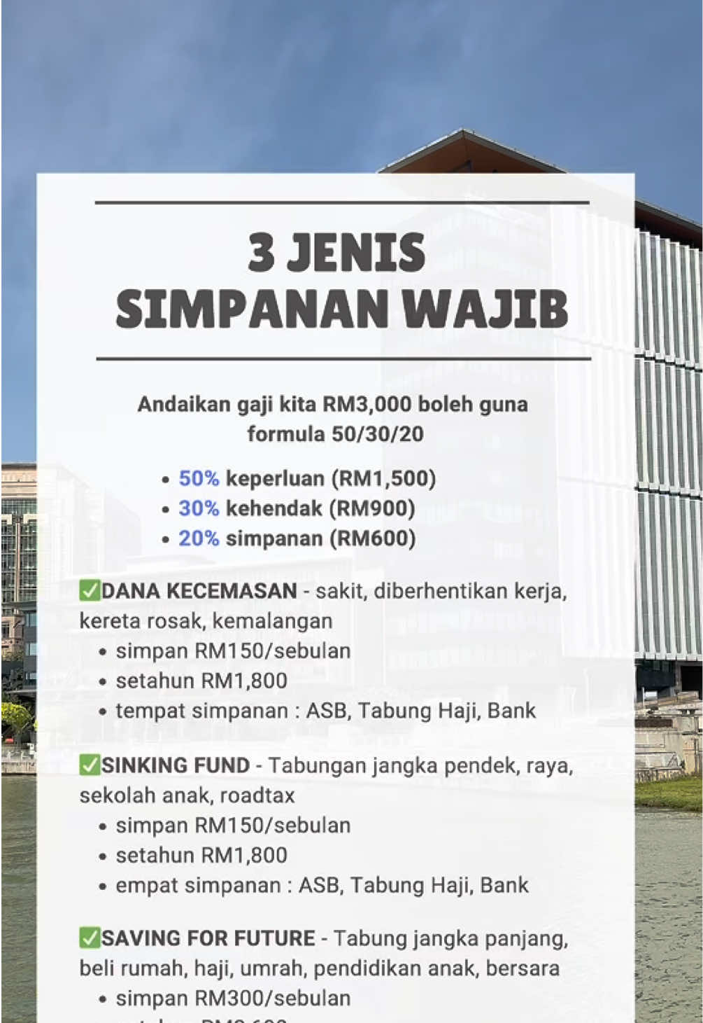 3 jenis simpanan wajib yang perlu asing siap-siap. #saving #publicgold #goldbar #dinar #emas #simpananemas 