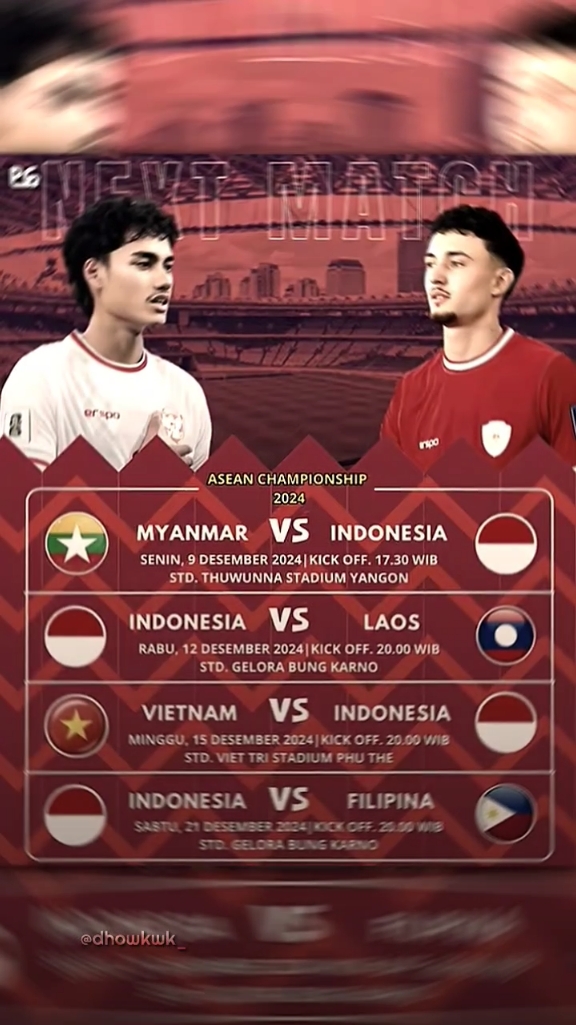 capat tanggal mainnya biar gak kelewatan akan kah kita bisa juara AFF!!!🇮🇩 #affsuzukicup2024 #affmitsubishielectriccup2024 #timnasindonesia #pemainketurunan #pemainke12 #indonesia🇮🇩 #kitagaruda #fyp #ranzcrt48 