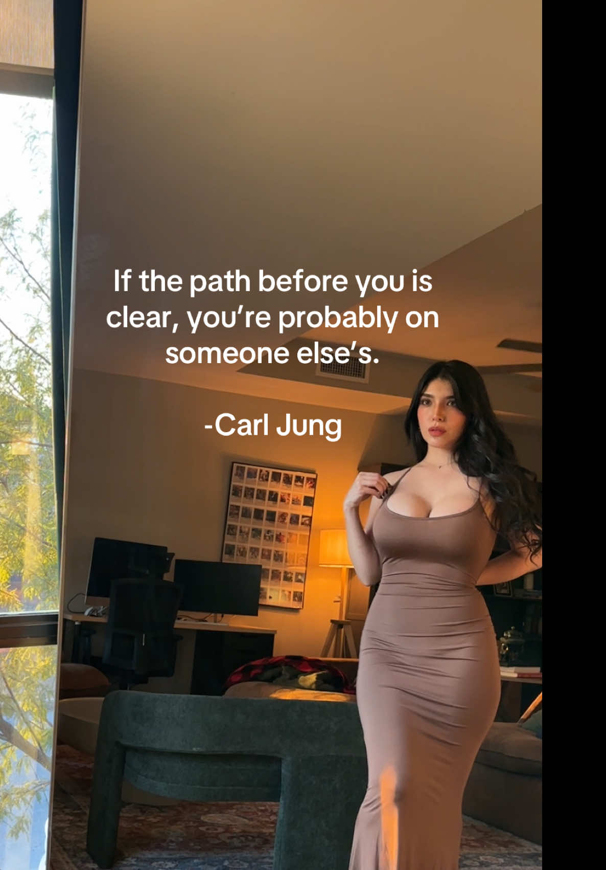 Stay true to yourself #fyp #quotes #outfitoftheday #outfit #outfitinspo #outfitideas #dress #carljung #inspirational #inspiration #inspirationalquotes