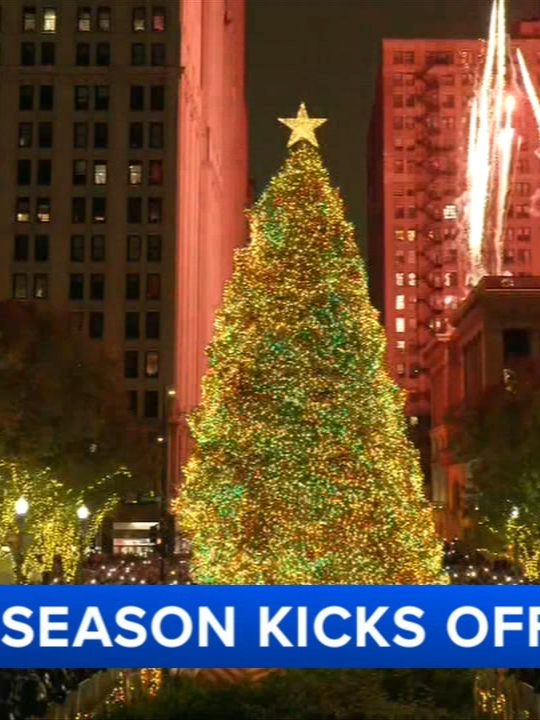 The 111th Annual Chicago Christmas Tree lighting ceremony kicked off the holiday season in Millennium Park near Michigan Avenue and Washington Street. #news #chicagonews #chicago #christmas #christmastree