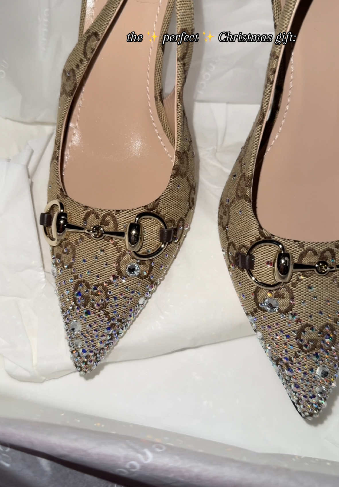 I might love these even more than the skirt…..  #fyp #gucci #gucciskirt #gucciheels #luxury 