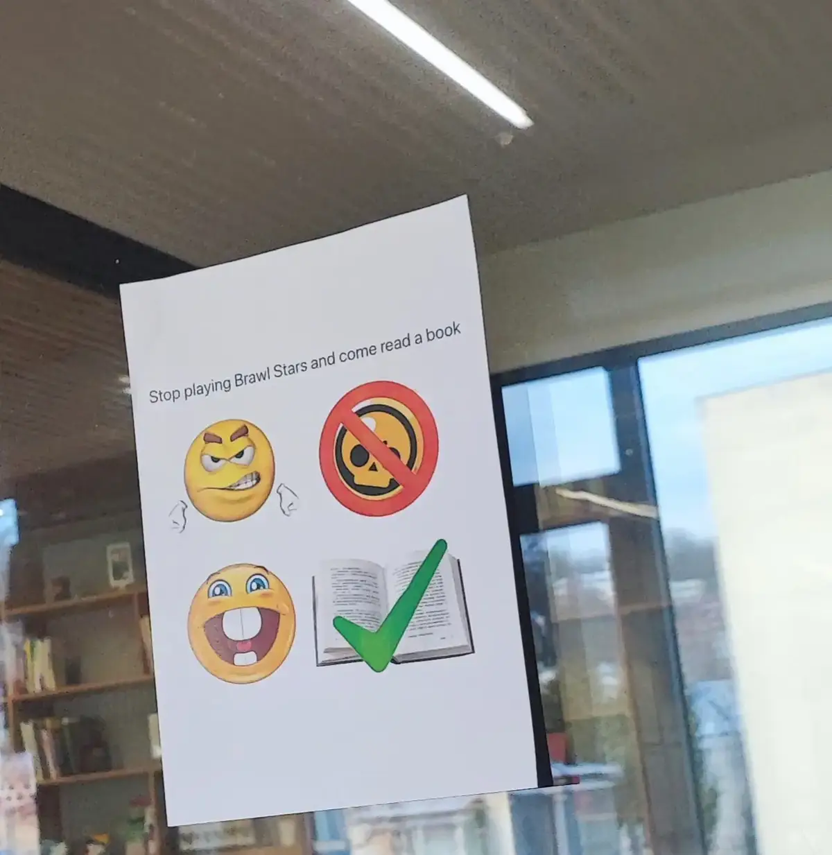 Can't even play brawl stars no more #real #library #school #relatable #brawl 