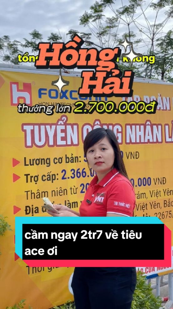 liên tục thưởng lớn tuqf cty Hồng Hải nhanh tay đăng ký các bạn ui #honghaiquangchau  #trithucviet  #xuhuong #thinhhanh #vieclambacninh 