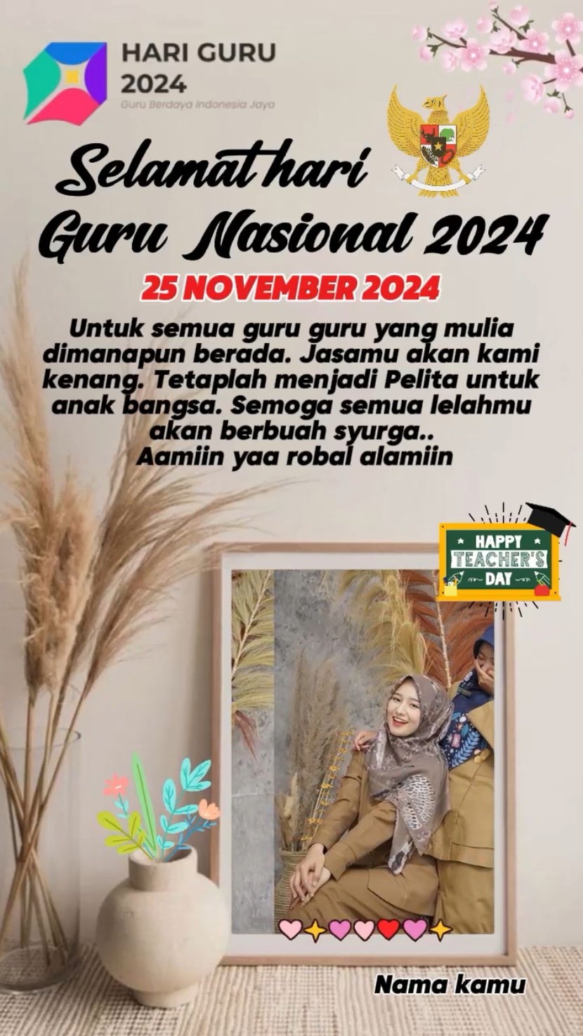 selamat hari Guru Nasional #CapCut #25november2024 #harigurunasional2024 #hariguru2024 #hariguru #harigurunasional 