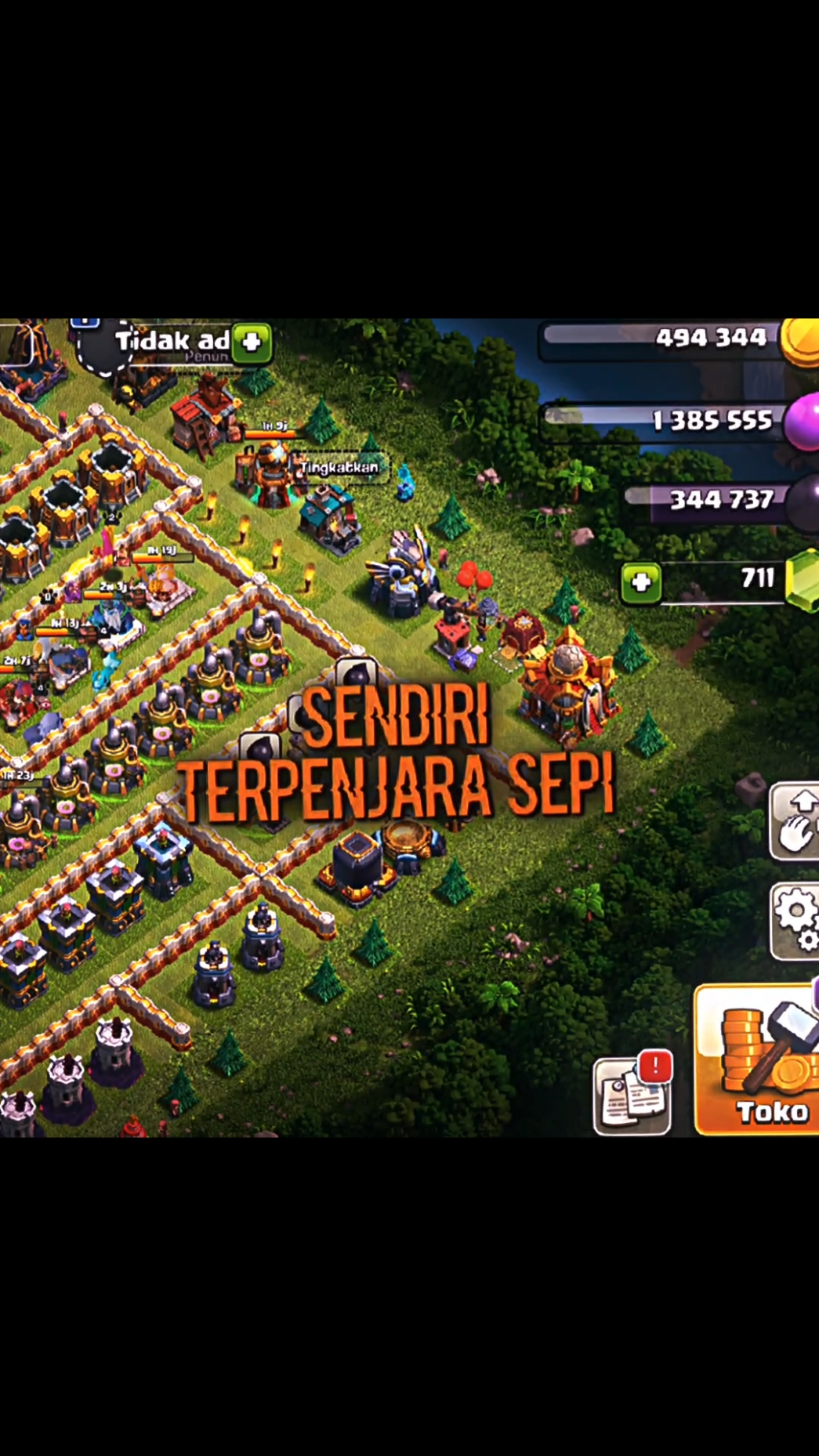 penting wall max 🗿#th16 #coc #clashofclans #supercell #clash 