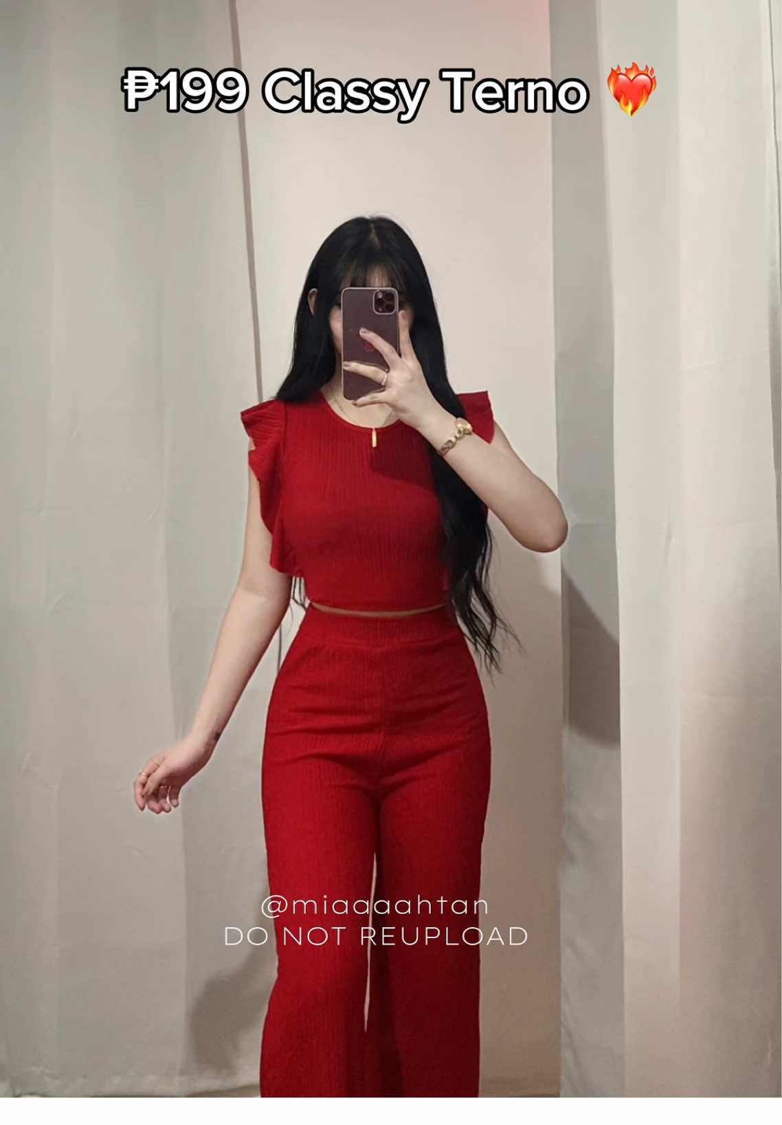 Replying to @iluv_bayn🎀 ❤️‍🔥❤️‍🔥❤️‍🔥 ₱199 Classy Terno!! super gandaaa 🥹 #richtitaoutfits #titaoutfits #titaoutfit #dateoutfit #christmasoutfit #christmasparty #casual #casualoutfits #terno #ternooutfit #ternocoordinates #coords #coordinates #redoutfit #classyoutfit #partyoutfit #outfit #OOTD #fyp #foryou #foryoupage