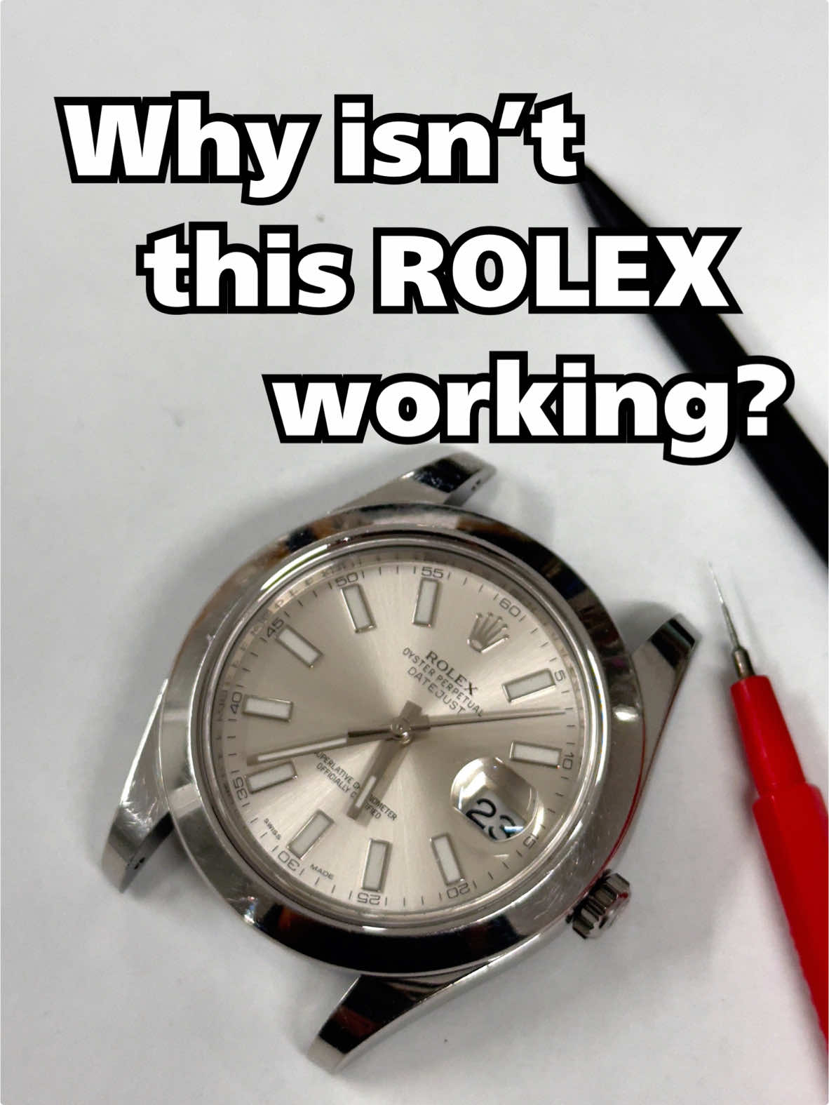 動かなくなったロレックスを修理します。 Oops!My ROLEX stopped. #時計 #修理 #watch #repair #ROLEX #asmr 
