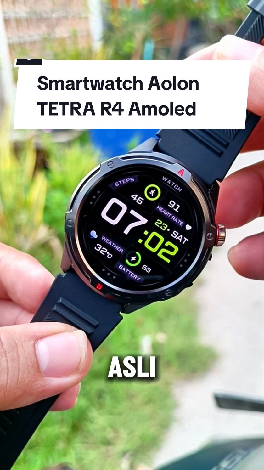 Smartwatch Aolon TETRA R4 AMOLED DISPLAY connect strava #smartwatchaolon #aolontetrar4 #smartwatch #jagoanvideotrending #wibgajian 