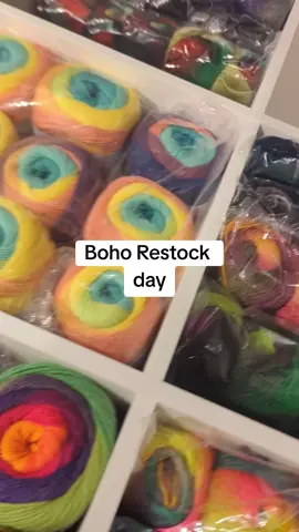 boho yarn restock #yarnshop #crochetersoftiktok #frogitcrochet 