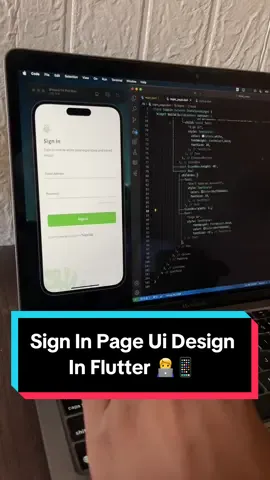 Sign In Page Ui Design In Flutter #coding #flutter #programing 